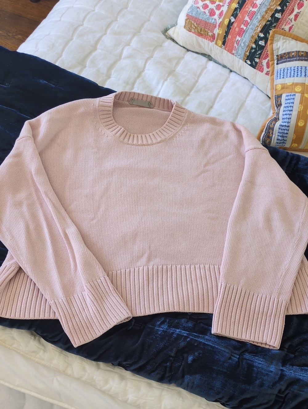 EUC Everlane Women's Crewneck Sweater in Light Pink, Cotton